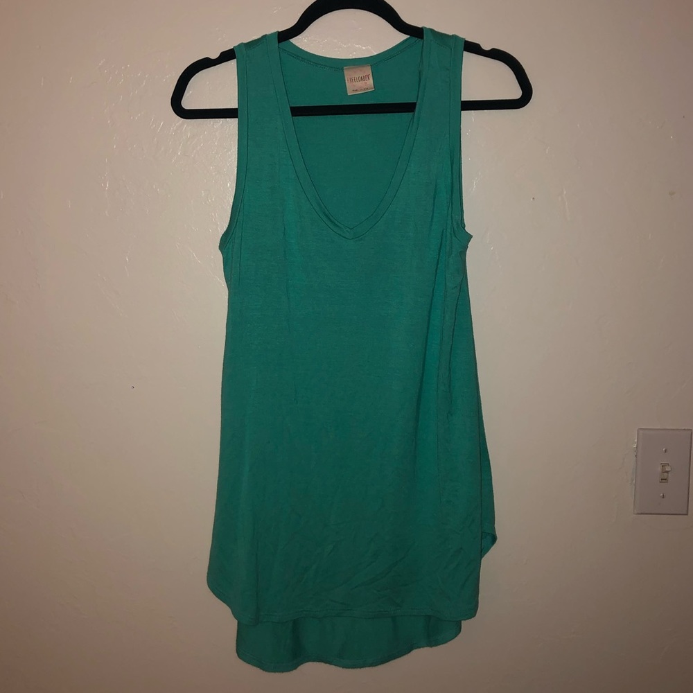 Soft teal tee